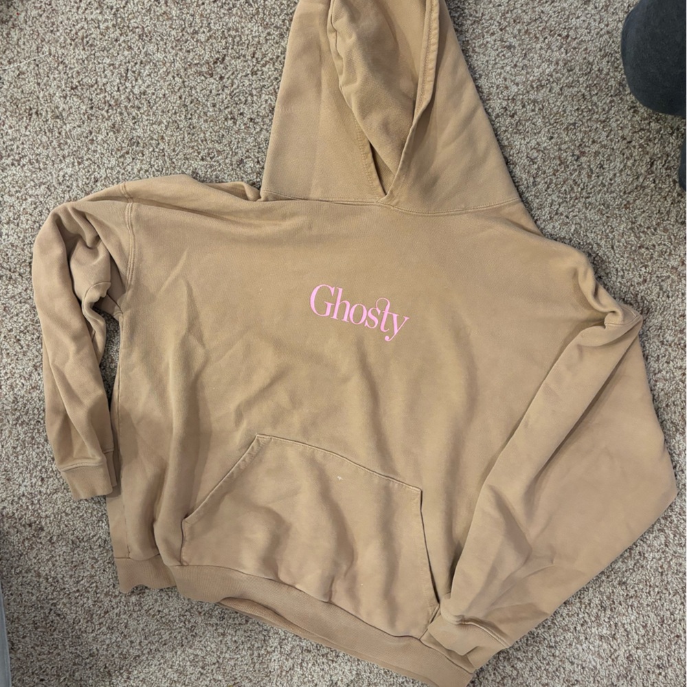tan xl lonely ghost hoodie